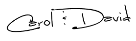 Carol and David signature